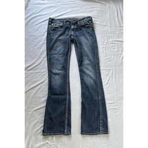 Silver Jeans Twisted Bootcut W29/L33 Low Rise, Wide Stitch, Stretch
